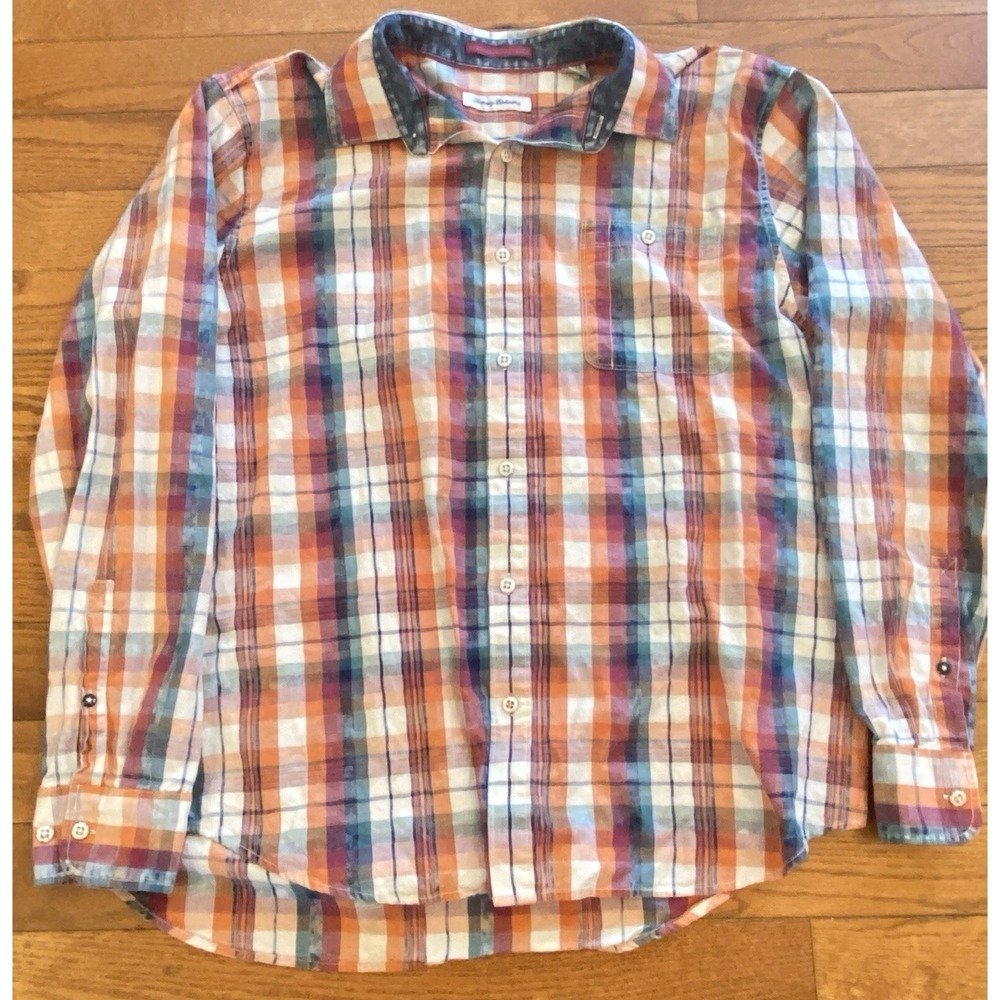 Tommy Bahama Lightweight Button Down Shirt Size XL Multi Color